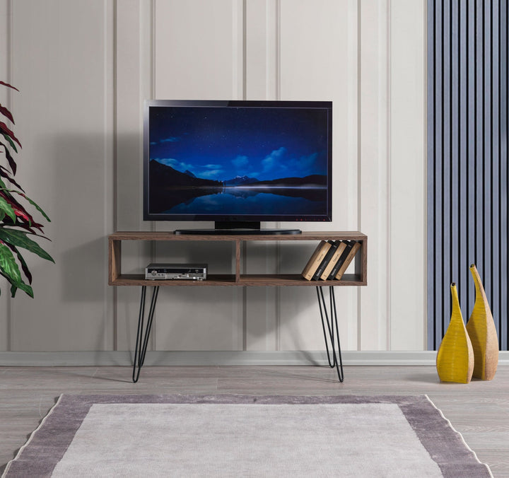 Alya Iron Foot Tv Unit Walnut - 120cm