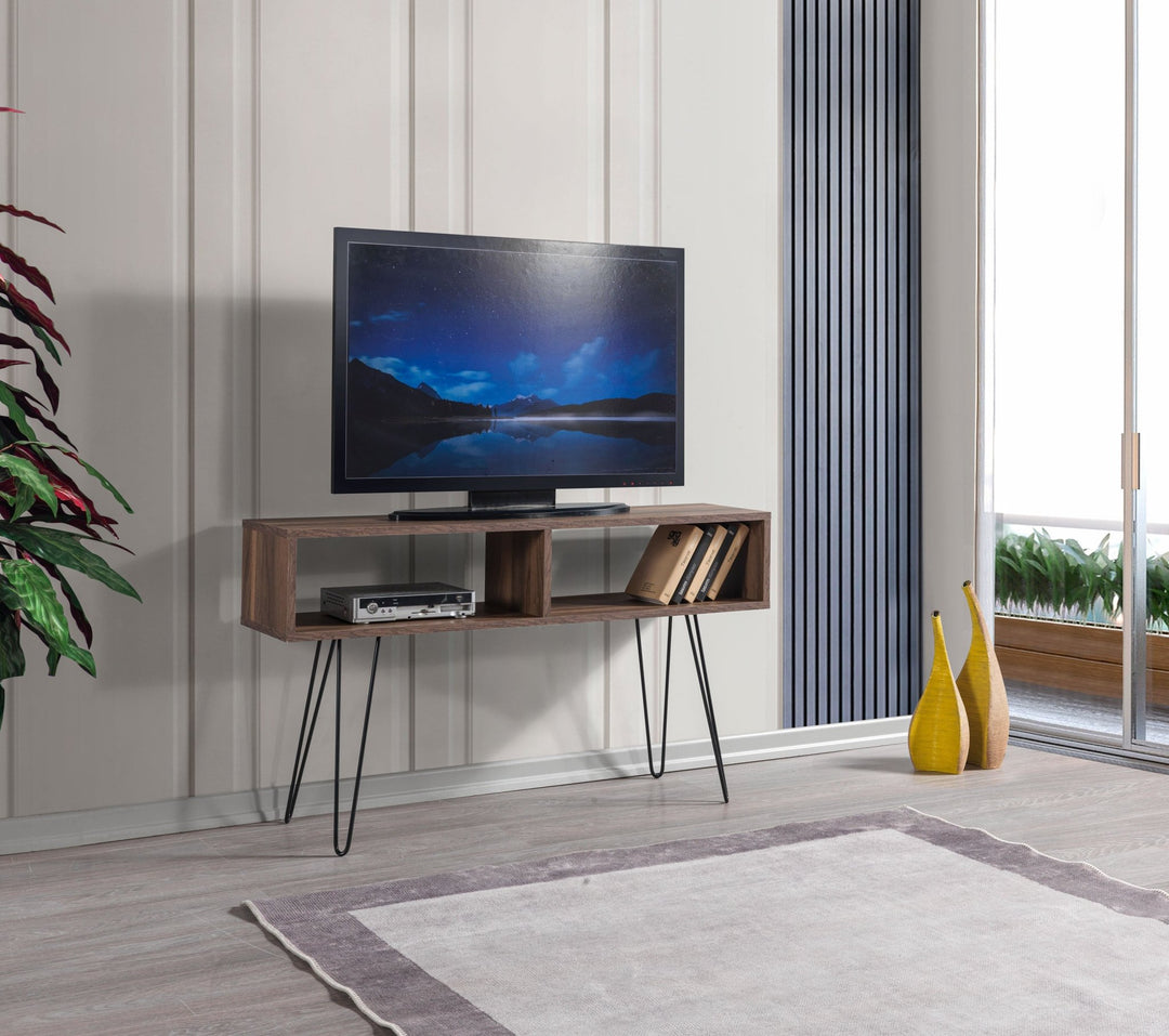 Alya Iron Foot Tv Unit Walnut - 120cm