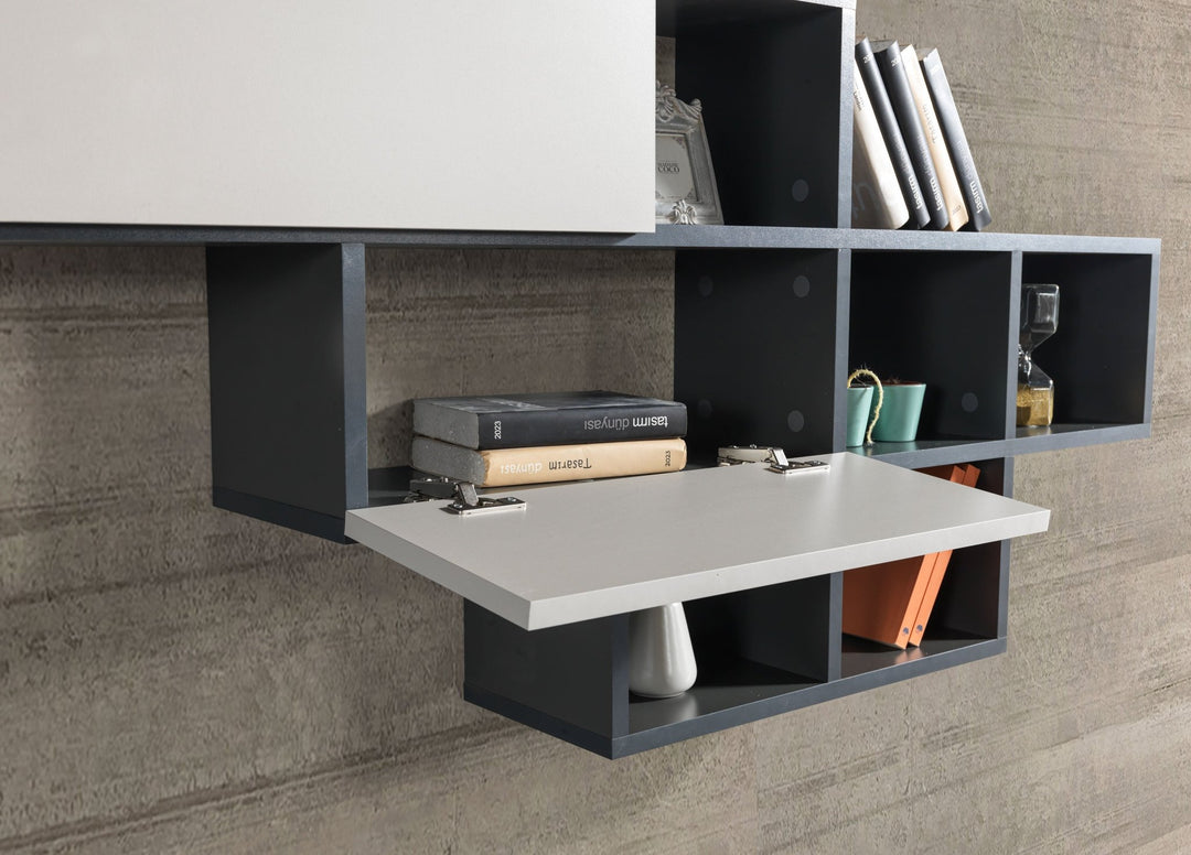 Aristo Tv Unit Anthracite - Sandstone - 135cm