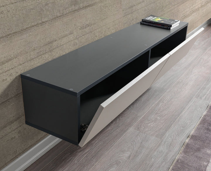 Aristo Tv Unit Anthracite - Sandstone - 135cm