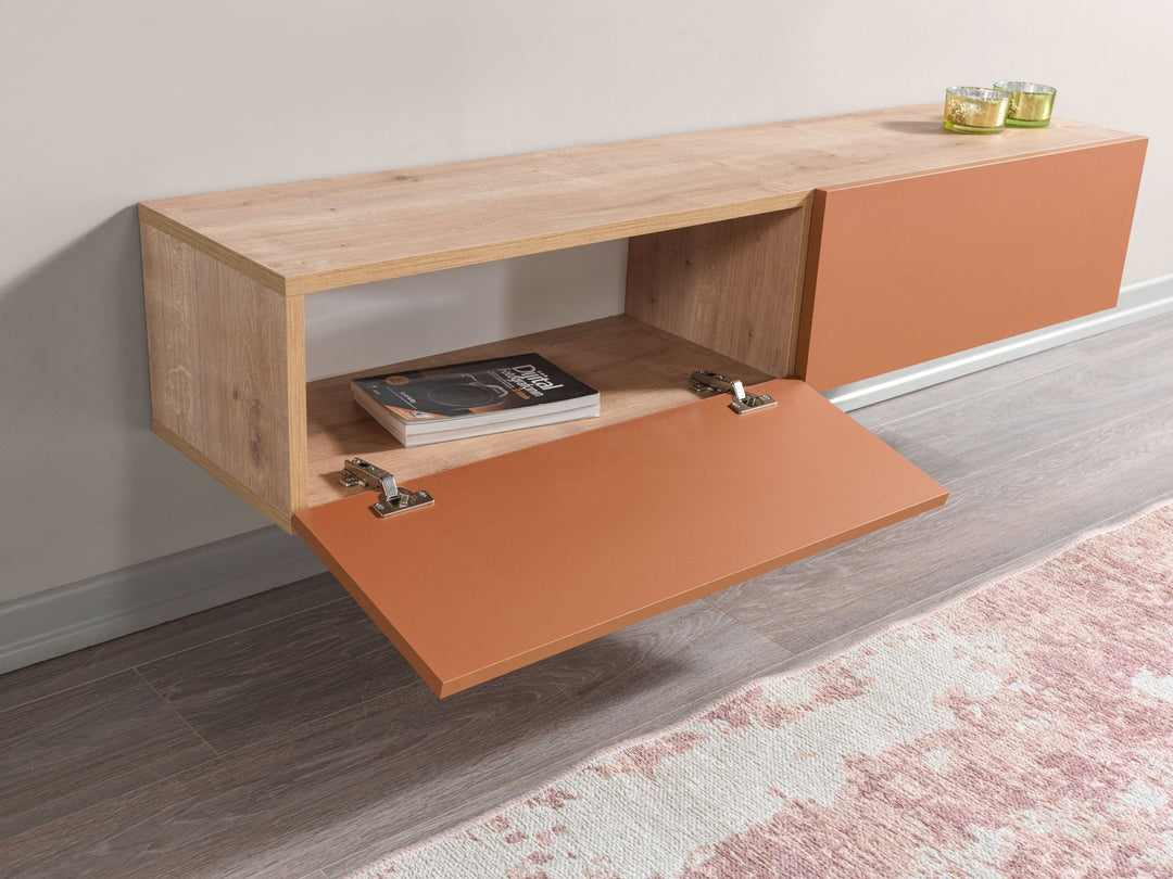 Aristo Tv Unit Sapphire - Ginger - 135cm