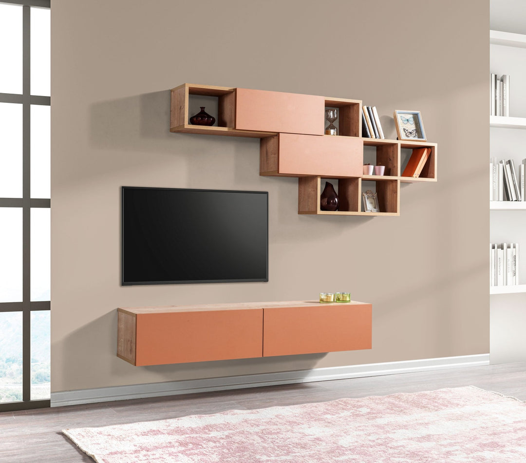 Aristo Tv Unit Sapphire - Ginger - 135cm