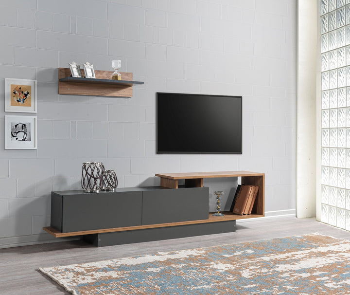 Asos Tv Unit Anthracite - Kaman - 180cm