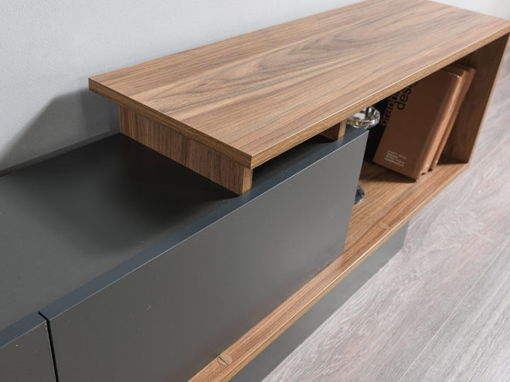 Asos Tv Unit Anthracite - Kaman - 180cm