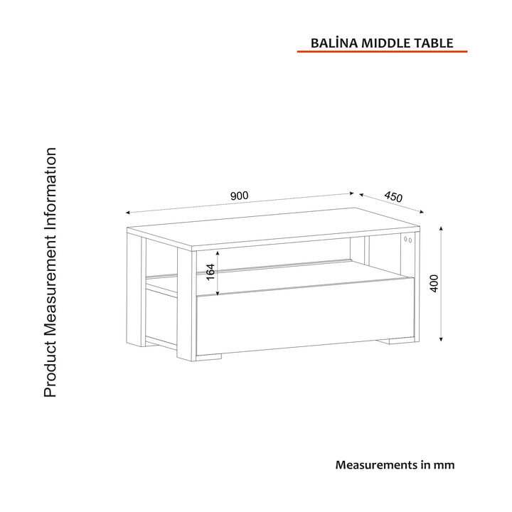 Balina Coffee Table White