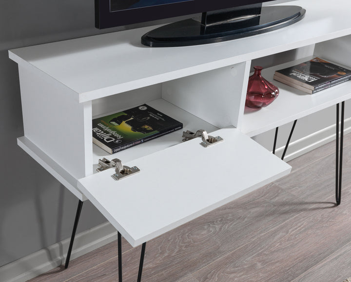 Lara Iron Foot Tv Unit White