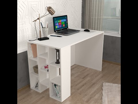 Duren Study Desk White