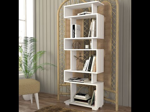 Faraday Bookcase White