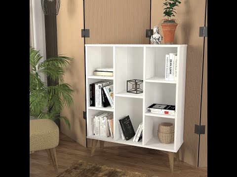 Janel Bookcase White